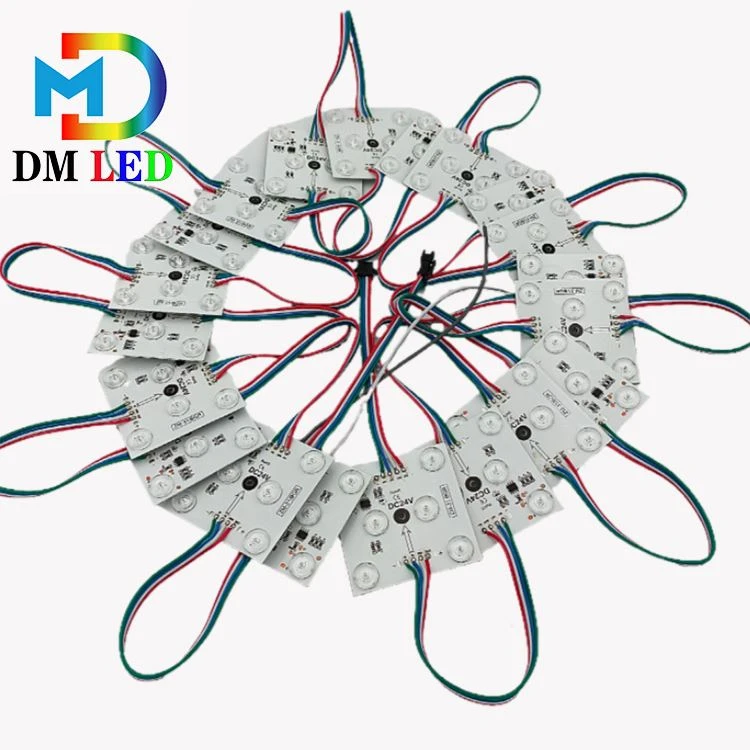 RGB-Quadrat-6-LED-Modul