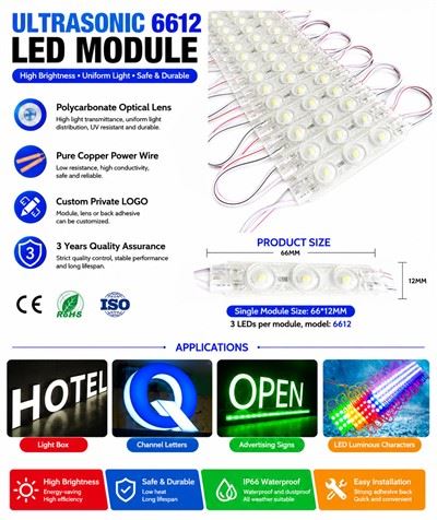 DMLED DC12V 1,5W Ultraschall-LED-Modul
